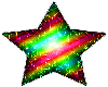 Glitter Rainbow Star