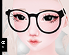 Ⓐ Black Nerd Glasses