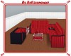 BZE Blk/red living room