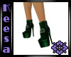 Victorian Shoes Green