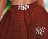 Red Fendi Skirt