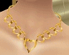gold heart neckle