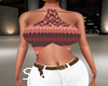 Halter/ShortSet-Red/Rose