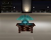 Brown & Teal End Table