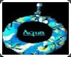 Knit Aqua Hoops Earring