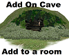 Dark forest cave