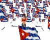 Bandera Cuba confetti