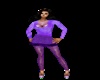 nice purple top n skirt 