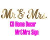 CD Home Decor Mr&Mrs