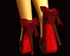 Deep red pinup heels