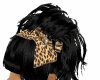 black hair with leopard