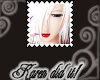 White Hair Girl Stamp