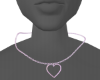 Pastel heart necklace