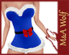 MW- Xmas Blue Mini Dress