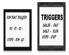 Trigger signs for boats