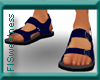 FLS Sandals - Navy Blue