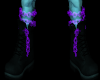 Purple Ankle Chains L&R