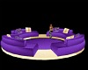 Purple & Cream R Sofa