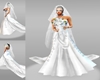 Wht.Silver WedGown/Train