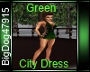 [BD] Green City Dress