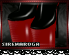 Red Sakura PVC Boots