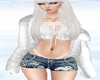 Fluffy coat White