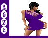 *R*Fishnet Purple Dress