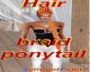 Hair braid ponytail