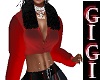 GM Fur Collar red  Black