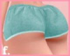 f. cozy shorts teal