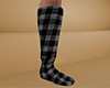 Gray Socks Plaid Tall M