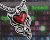 horn heart necklace