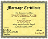 P&T marriage certificate