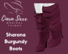 Sharona Burgundy Boots