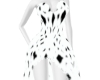 White/Black gown