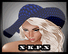 Flowers Blue Hat