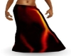 !K61!  Flames Long Skirt
