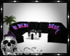 CS Blk Pink Purple Couch