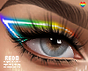 Pride eyeliner + lashes