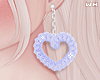 w. Blue Heart Earrings