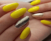 Yellow nails+Ring