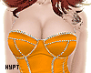 Light orange club dress