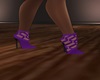 purple lattice heels