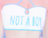 a ♡ not a boy. blue