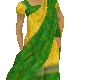 Green sari