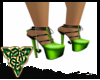 Green Heart heels