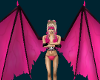 (V) Hot Pink  wings