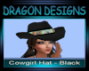 DD Cowgirl Hat Black