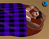 Purple Sleep Bag Plaid M