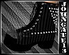 Spiked Stripped Boots F
